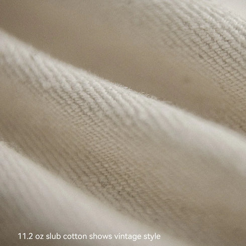 Vintage 11.2oz White Cottonseed Jeans – Men’s Loose Fit Straight Cargo Pants